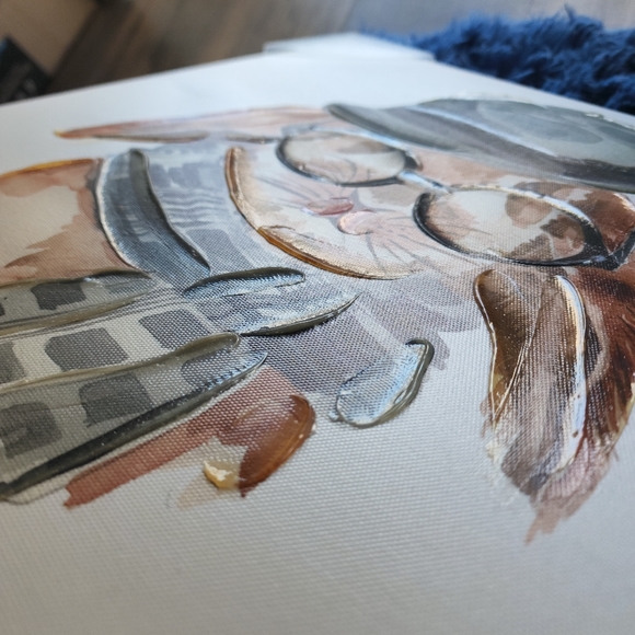 Cat and Rabbit Wall Art - Picture 2 of 3